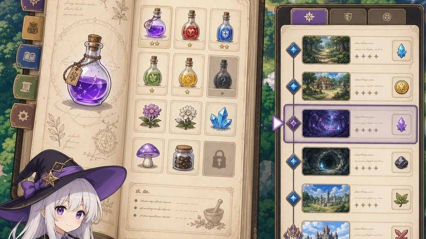 魔女秘药 操作界面 玩法截图 3